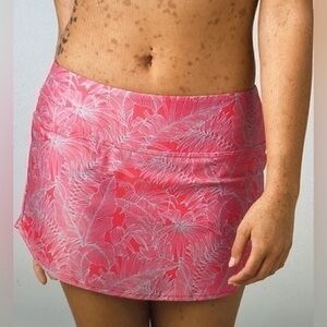 Prana Belltello Bathing Suit Bikini Swim Skirt Size Medium Pink